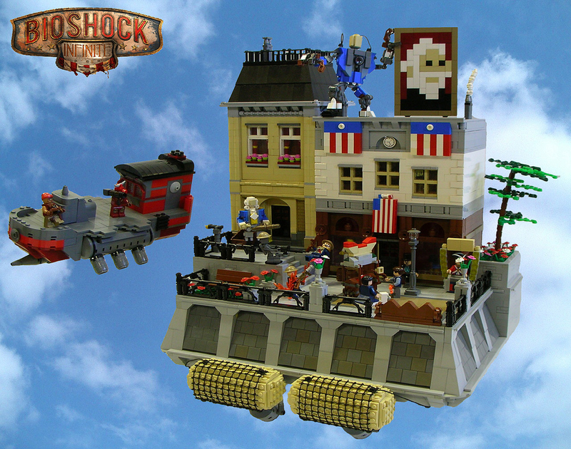 Illustration for article titled BioShock Infinite's Hideous Utopia Is Cuter When It's Made Of LEGO